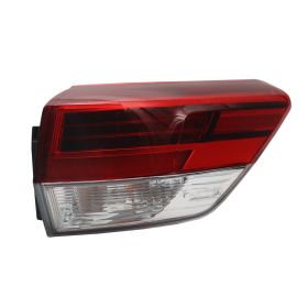 2017-2019, Toyota, Highlander, right external taillight, American version, Halogen, with bulb