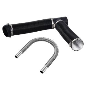 VEVOR Diesel Heater Pipe Ducting Set, 3" Extendable Air Duct Hose, 1" Stainless Steel Exhaust Pipe, 2 Air Vents