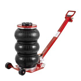 VEVOR Air Jack, 3 Ton/6600 lbs Triple Bag Air Jack, Airbag Jack with Six Steel Pipes, Lift up to 17.7", 3-5 s Fast Lifting Pneumatic Jack