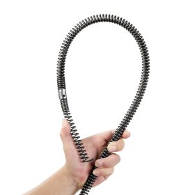 VEVOR Drain Cleaning Cable 66 FT x 5/8 Inch, Professional Sectional Drain Cleaner Cable with 7 Cutters for 0.8" to 3.9" Pipes