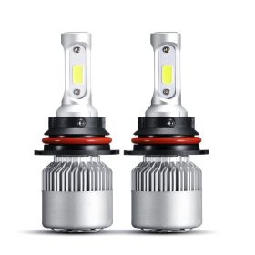 Series F-S2 9004 28W-LED Silver Edition COB Integrated Automotive Front Headlights Low End Edition (Color: Silver)
