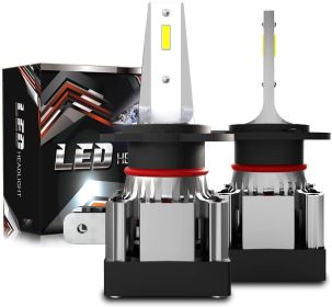 9012 - 9005/HB3 - H11/H8/H9 - 9006/HB4 - H7 High / Low Beam Combo LED Headlight Bulbs, 12000 Lumens, 6000K Xenon White (Style: H7)