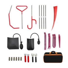 Multi-functional Car Emergency Kits Automotive Hand Tools for Outdoor (Color: As pic show, QTY: 25 pcs)