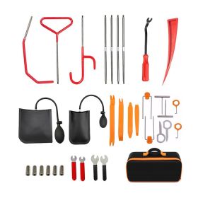 Multi-functional Car Emergency Kits Automotive Hand Tools for Outdoor (Color: As pic show, QTY: 34 pcs)